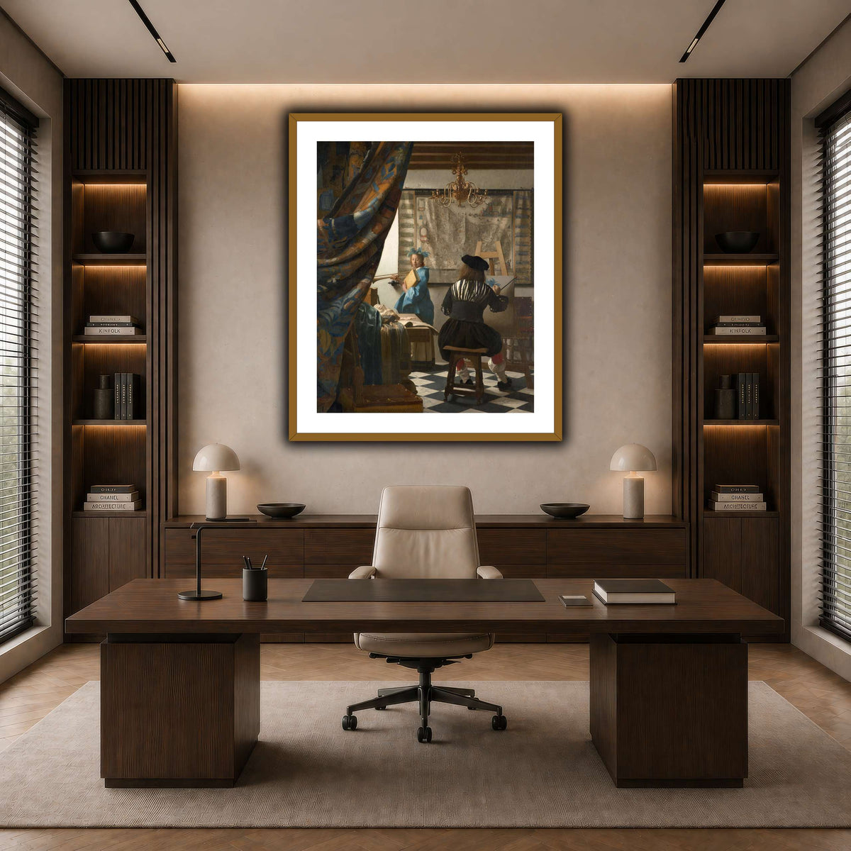 Jan_Vermeer_-_The_Art_of_Painting_ dark neutral-office
