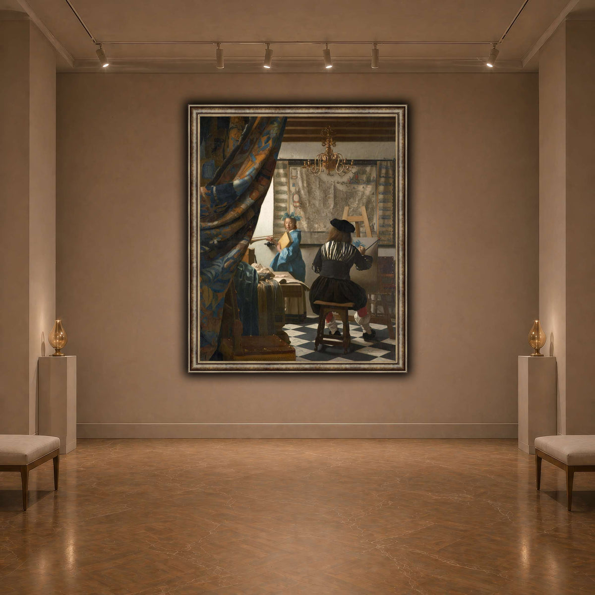 Jan_Vermeer_-_The_Art_of_Painting_ dark neutral-agallery