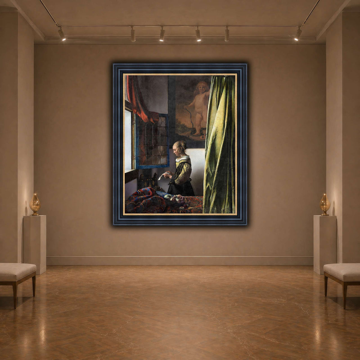 Jan_Vermeer_van_Delft_-_Brieflezend_meisje_bij_het_venster_ dark neutral-agallery