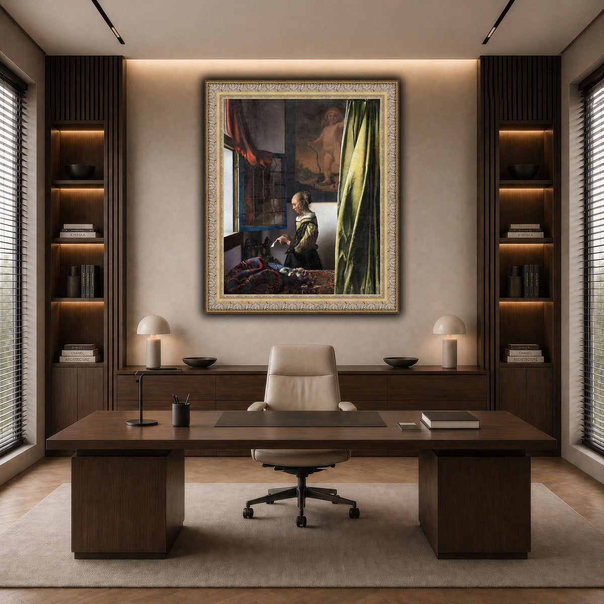 Jan_Vermeer_van_Delft_-_Brieflezend_meisje_bij_het_venster_ dark neutral-office