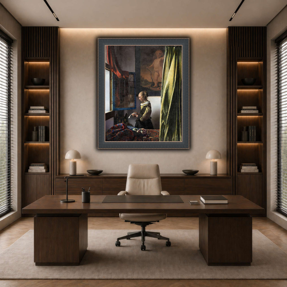 Jan_Vermeer_van_Delft_-_Brieflezend_meisje_bij_het_venster_ dark neutral-office