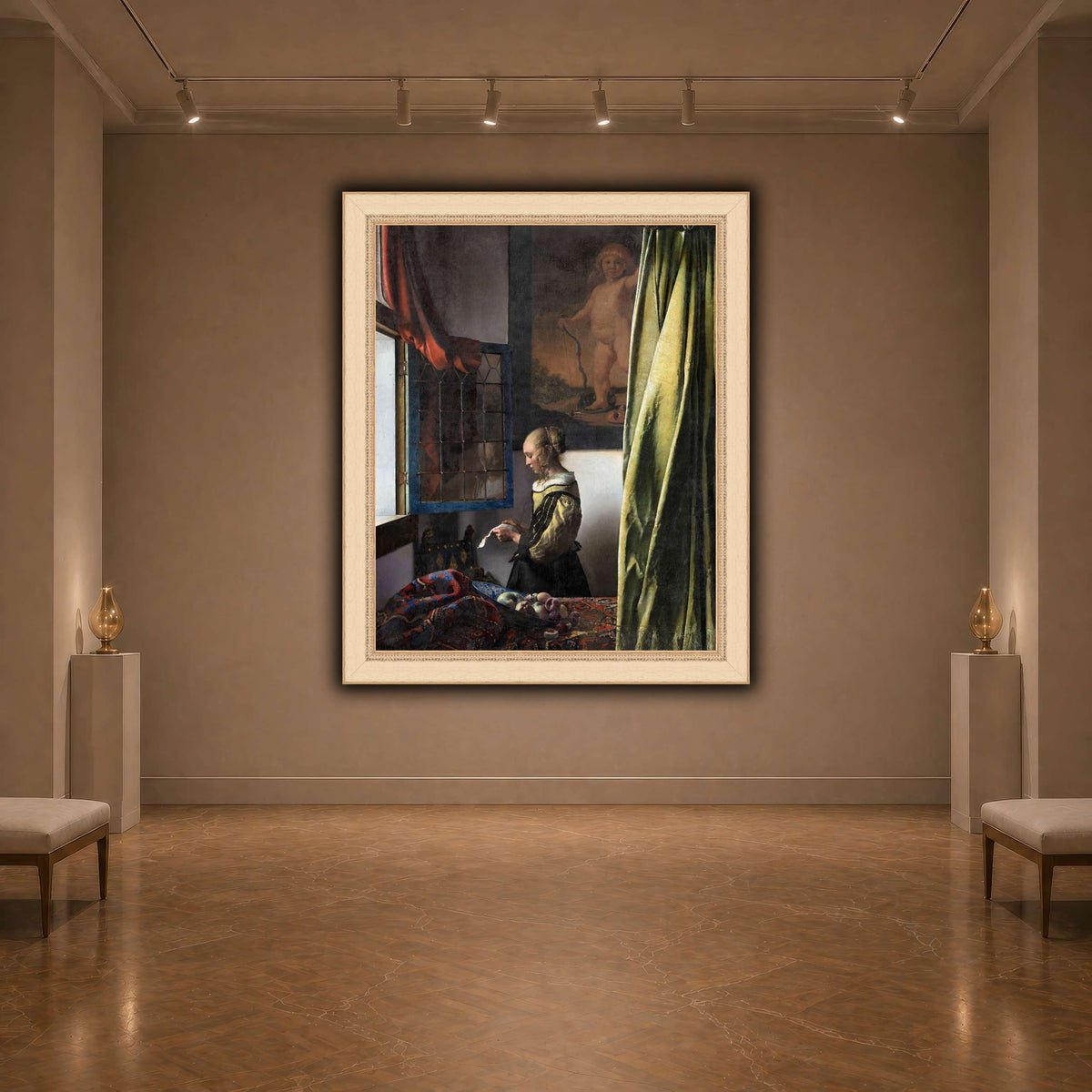 Jan_Vermeer_van_Delft_-_Brieflezend_meisje_bij_het_venster_ dark neutral-agallery