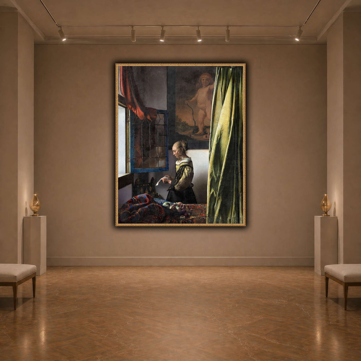 Jan_Vermeer_van_Delft_-_Brieflezend_meisje_bij_het_venster_ dark neutral-agallery