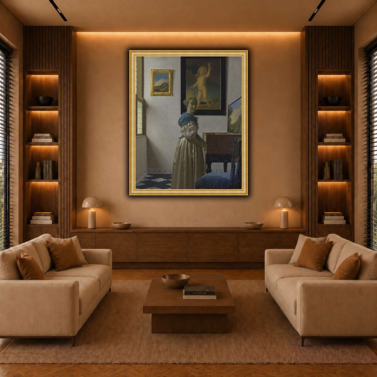 Jan_Vermeer_van_Delft_-_Lady_Standing_at_a_Virginal warm-living-room