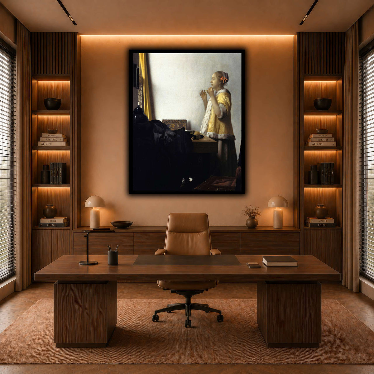 Jan_Vermeer_van_Delft_-_Young_Woman_with_a_Pearl_Necklace_ warm-office