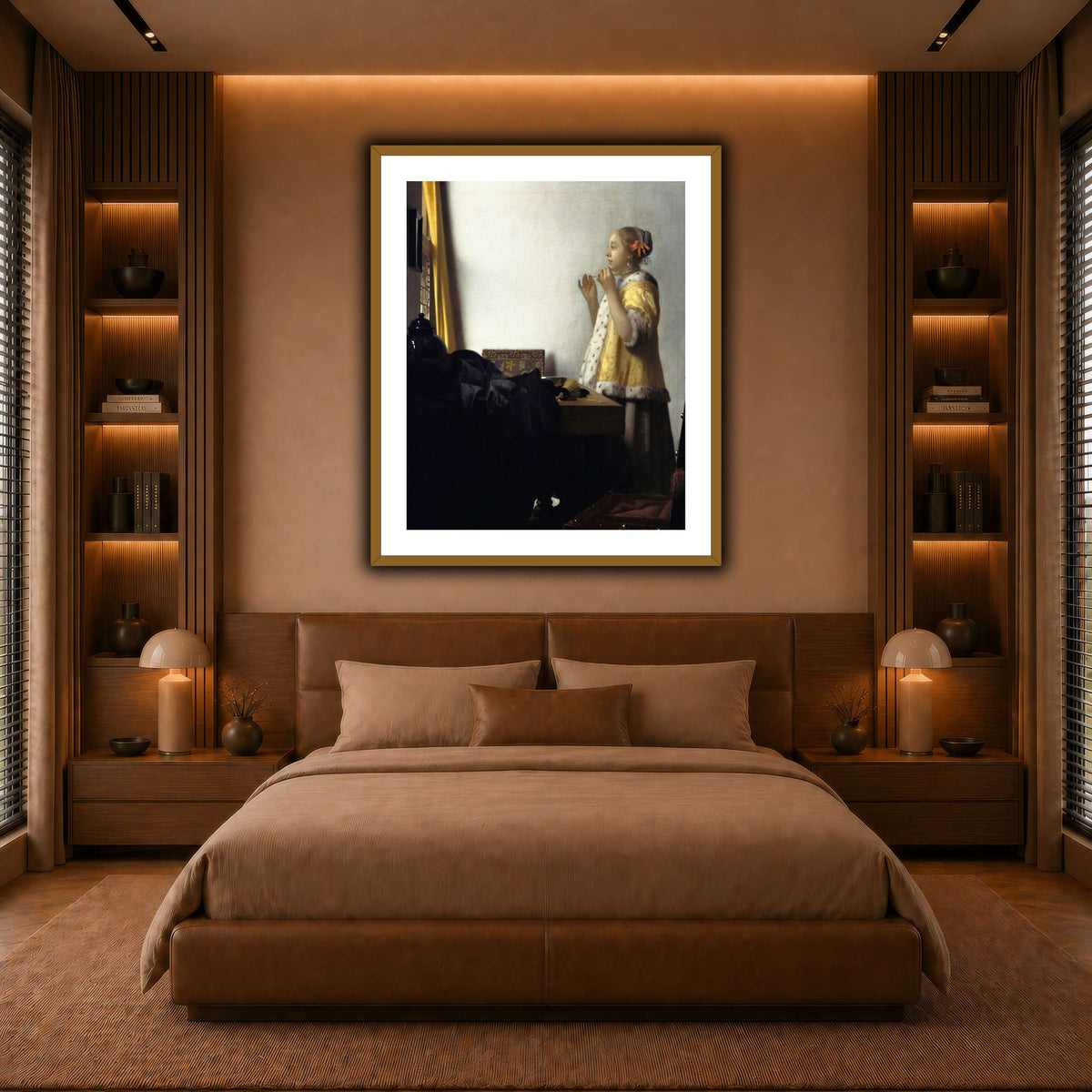 Jan_Vermeer_van_Delft_-_Young_Woman_with_a_Pearl_Necklace_ warm-bedroom