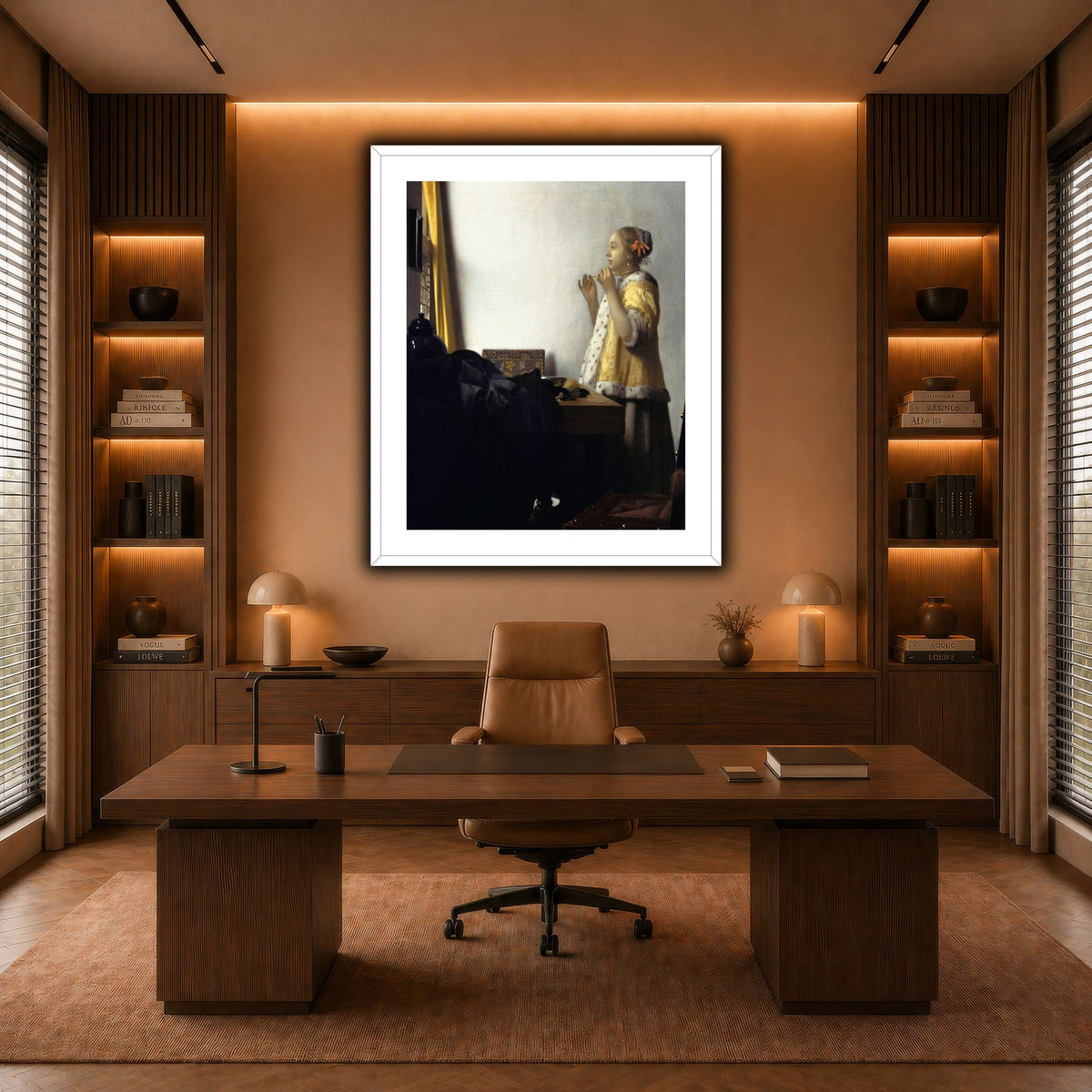 Jan_Vermeer_van_Delft_-_Young_Woman_with_a_Pearl_Necklace_ warm-office