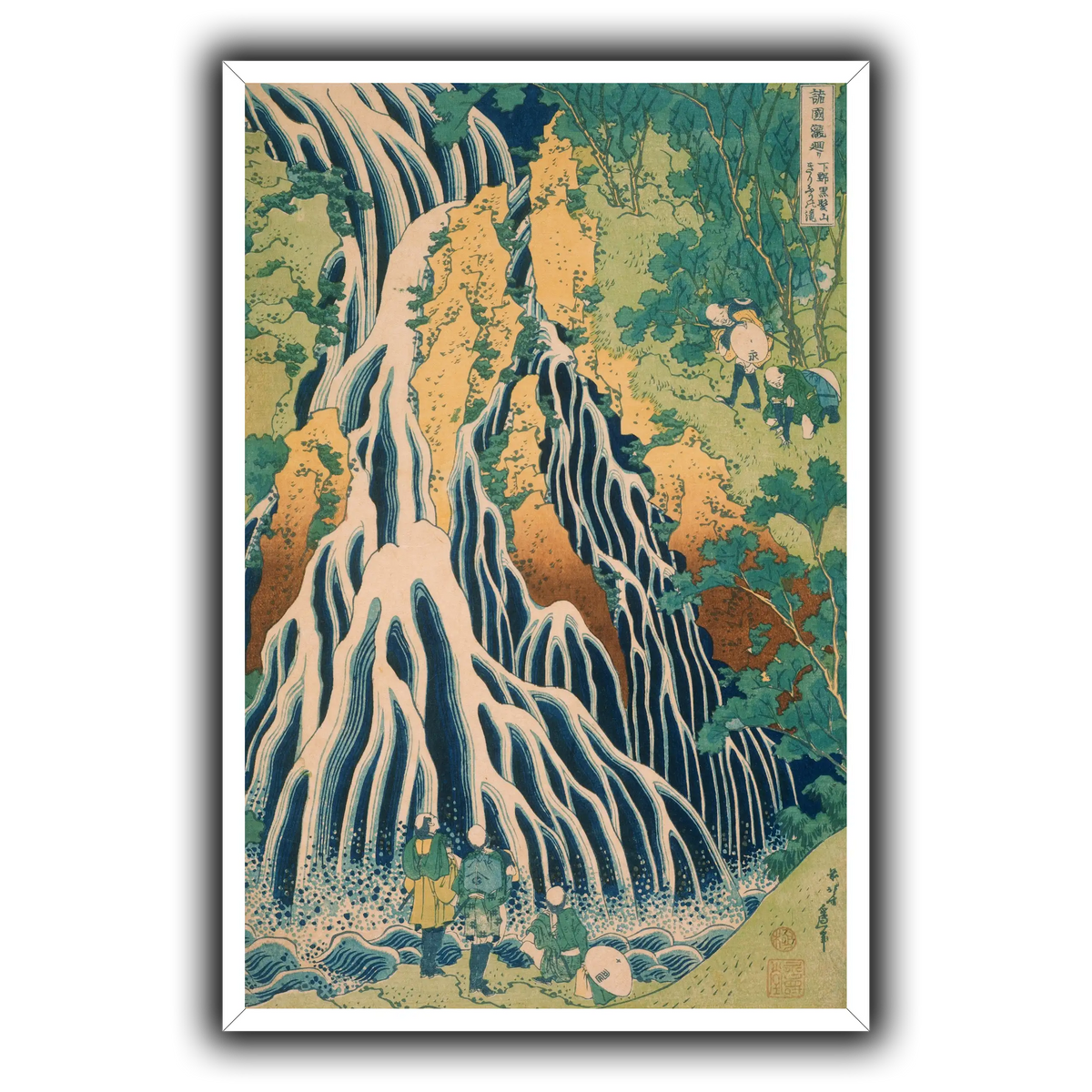Japanese_-_Pilgrims_at_Kirifuri_Waterfall_on_Mount_Kuroka_Katsushika Hokusai
