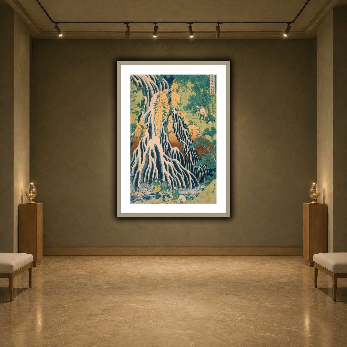 Japanese_-_Pilgrims_at_Kirifuri_Waterfall_on_Mount_Kuroka_Katsushika Hokusai earth-agallery