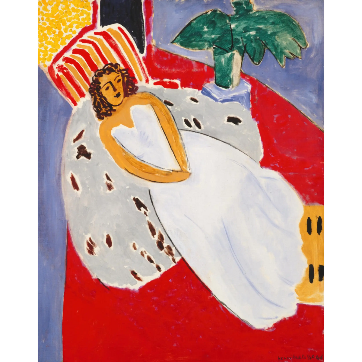 Jeune_Femme_en_blanc,_fond_rouge_Henri_Matisse
