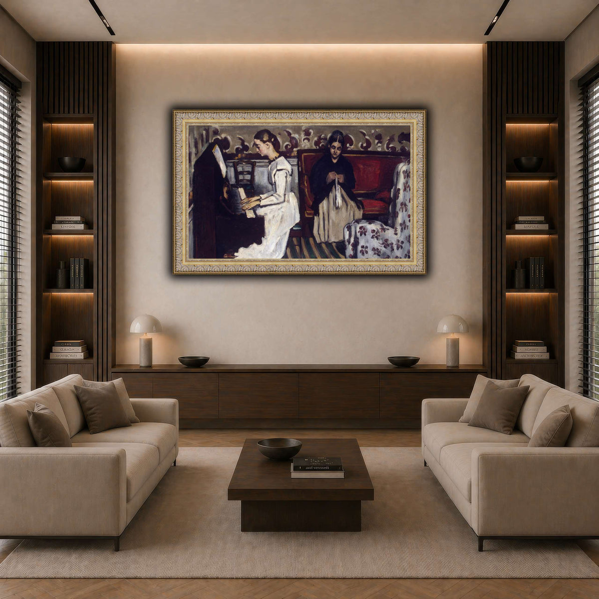 Jeune_Fille_au_piano_Paul_Cezanne dark neutral-living room
