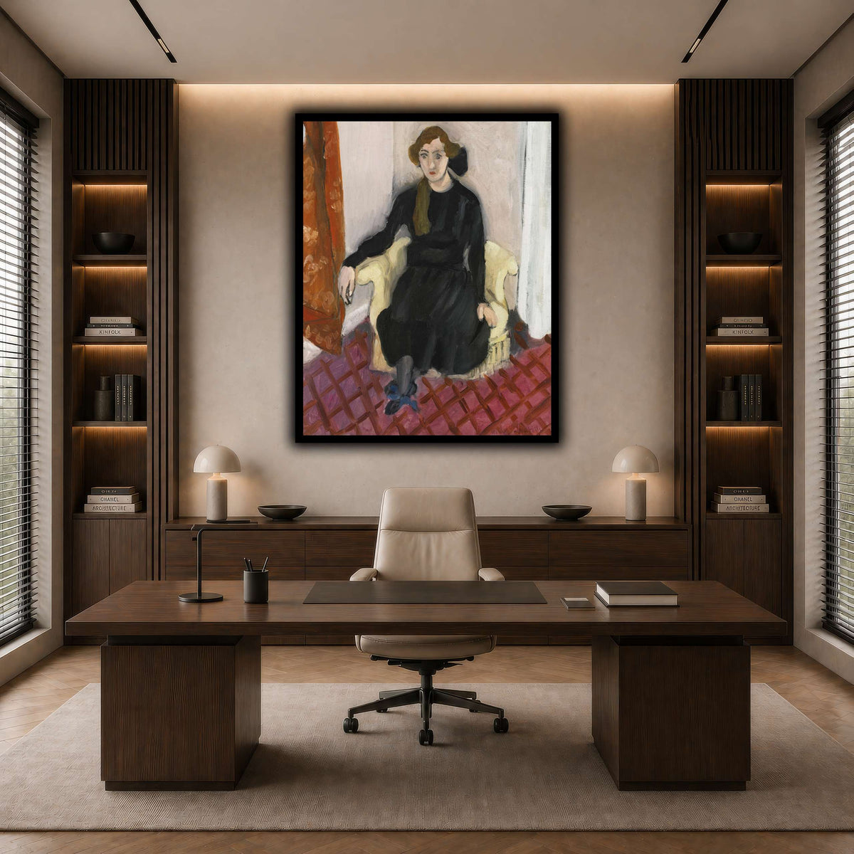 Jeune_fille_Henri_Matisse dark neutral-office