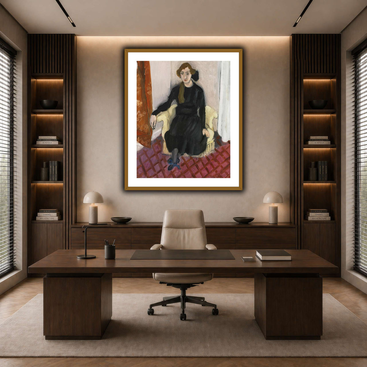 Jeune_fille_Henri_Matisse dark neutral-office