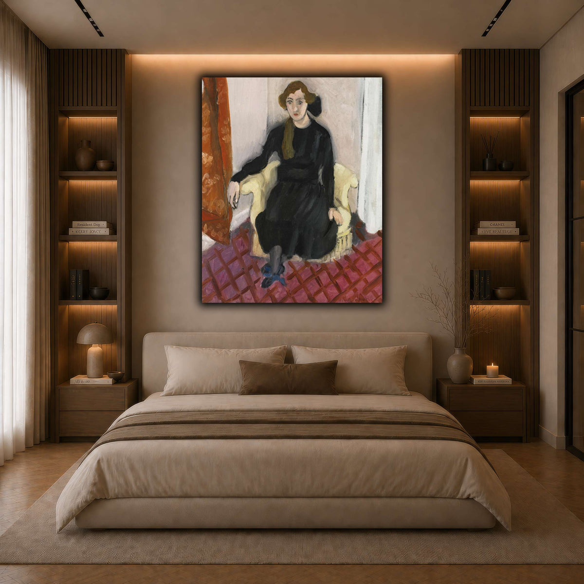 Jeune_fille_Henri_Matisse dark neutral-bedroom