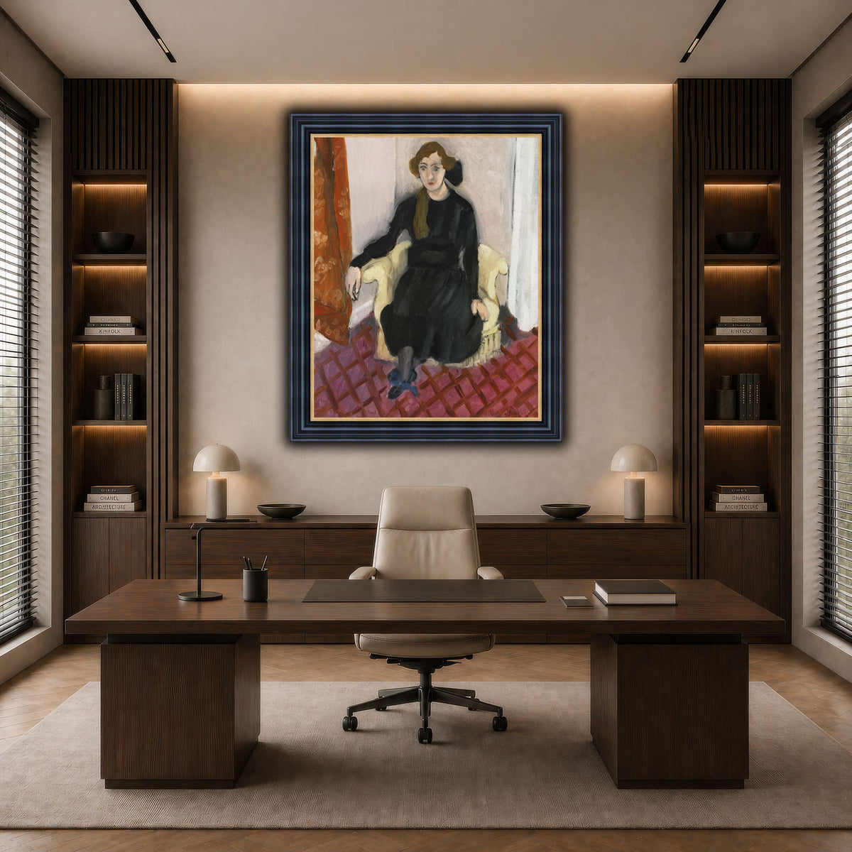 Jeune_fille_Henri_Matisse dark neutral-office