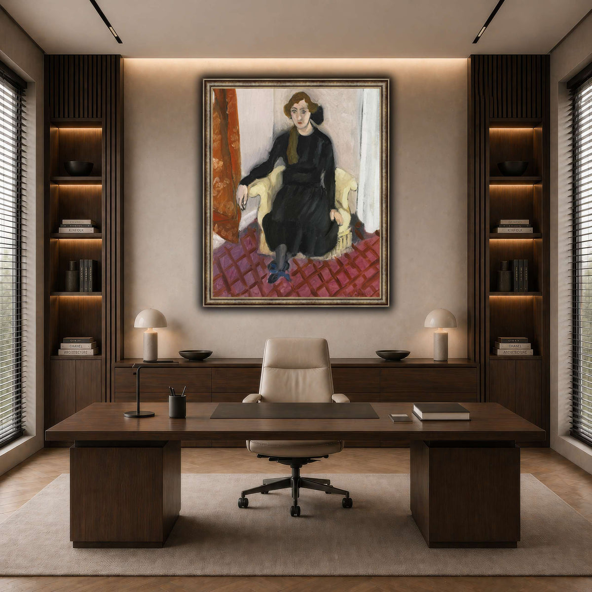 Jeune_fille_Henri_Matisse dark neutral-office