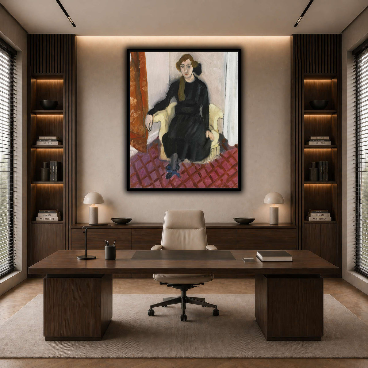Jeune_fille_Henri_Matisse dark neutral-office