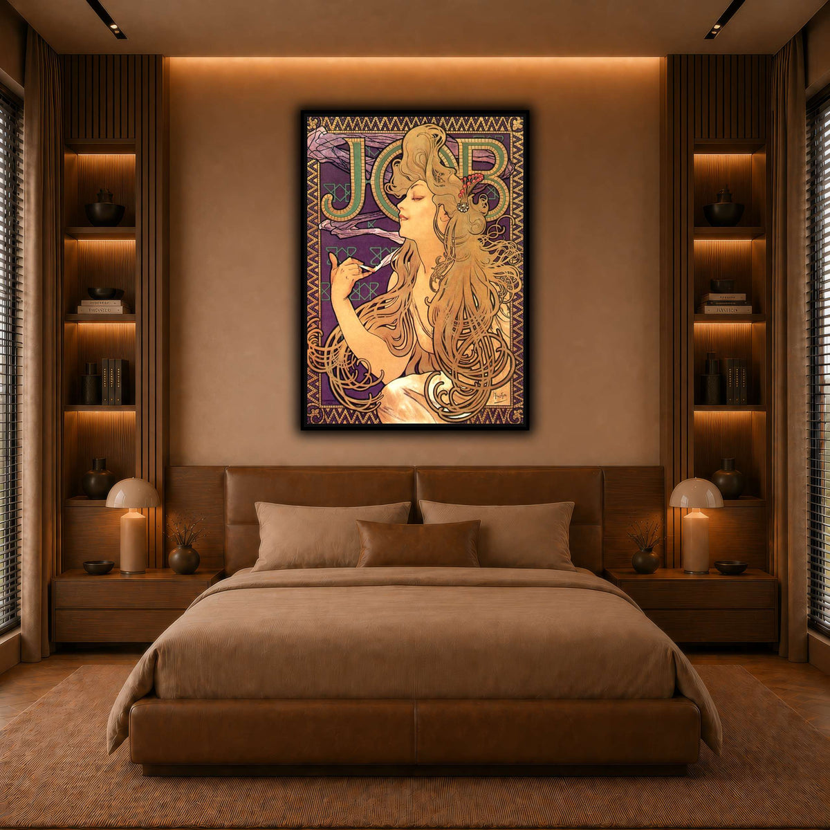 Job_Cigarettes_Alphonse_Mucha warm-bedroom