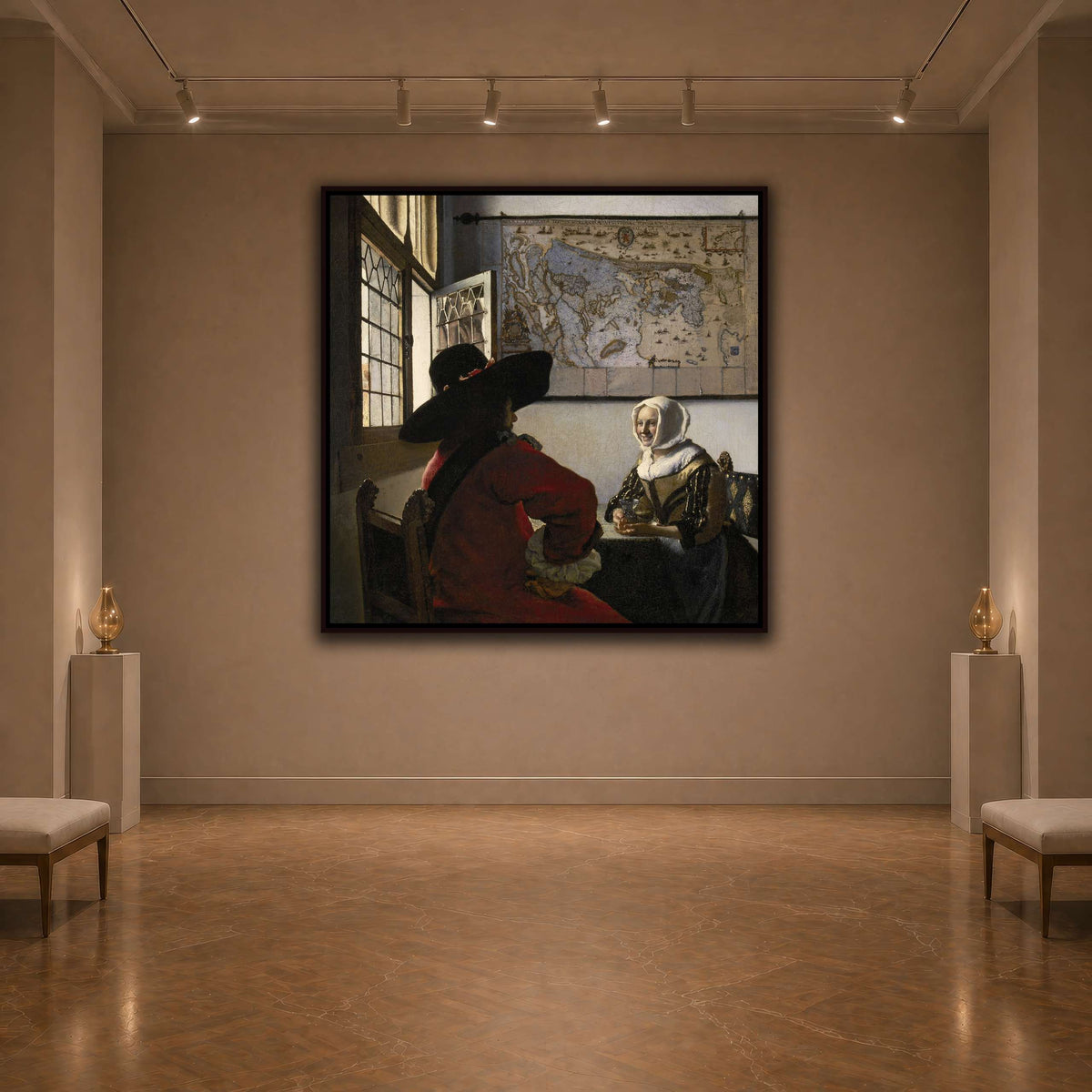Johannes_Vermeer_-_De_Soldaat_en_het_Lachende_Meisje dark neutral-agallery