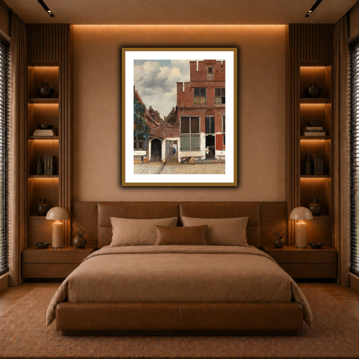 Johannes_Vermeer_-_Gezicht_op_huizen_in_Delft,_bekend_als__Het_straatje warm-bedroom