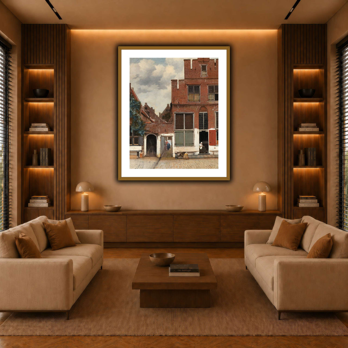 Johannes_Vermeer_-_Gezicht_op_huizen_in_Delft,_bekend_als__Het_straatje warm-living-room