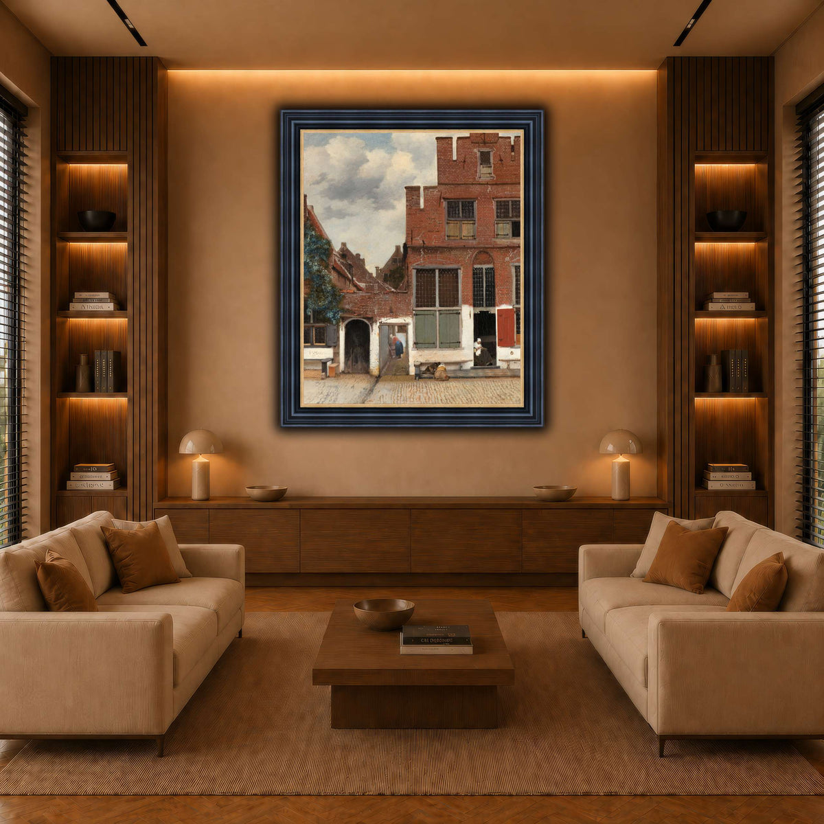 Johannes_Vermeer_-_Gezicht_op_huizen_in_Delft,_bekend_als__Het_straatje warm-living-room