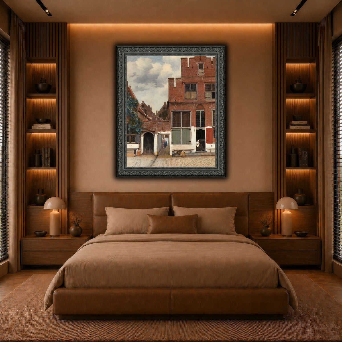 Johannes_Vermeer_-_Gezicht_op_huizen_in_Delft,_bekend_als__Het_straatje warm-bedroom
