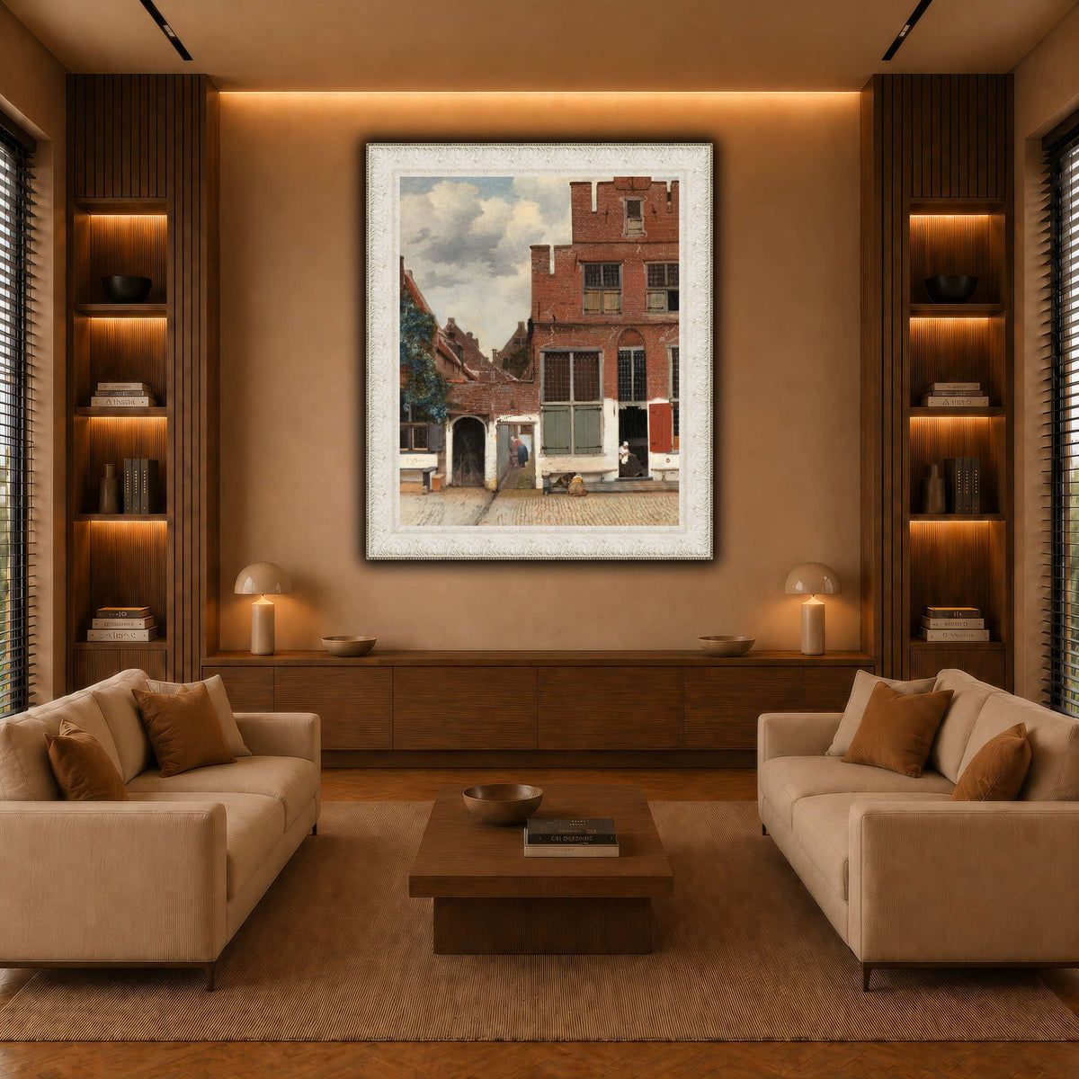 Johannes_Vermeer_-_Gezicht_op_huizen_in_Delft,_bekend_als__Het_straatje warm-living-room