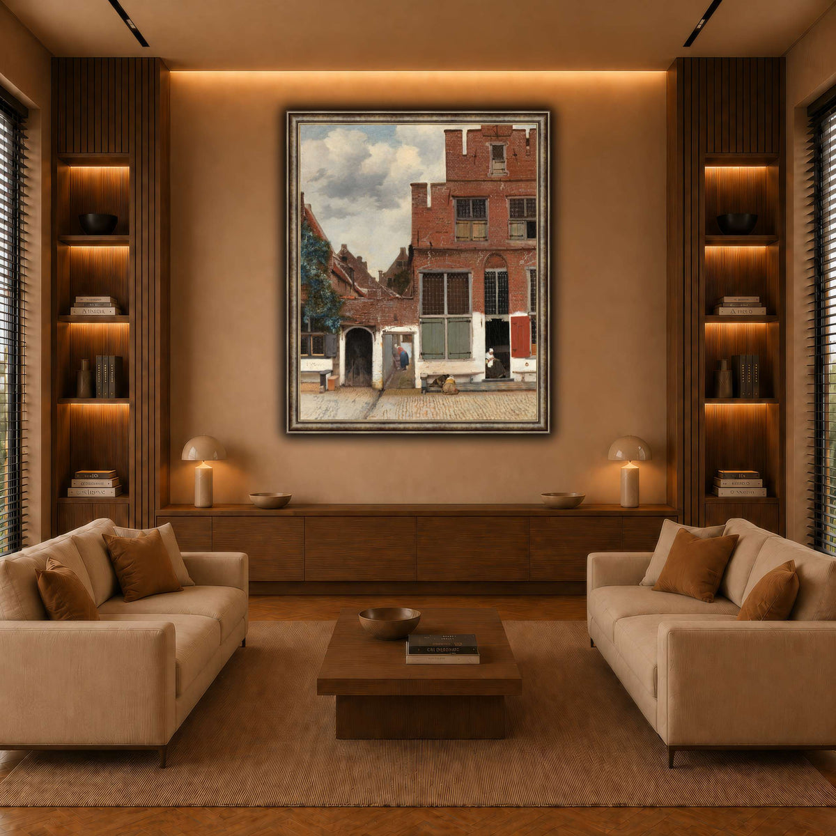 Johannes_Vermeer_-_Gezicht_op_huizen_in_Delft,_bekend_als__Het_straatje warm-living-room