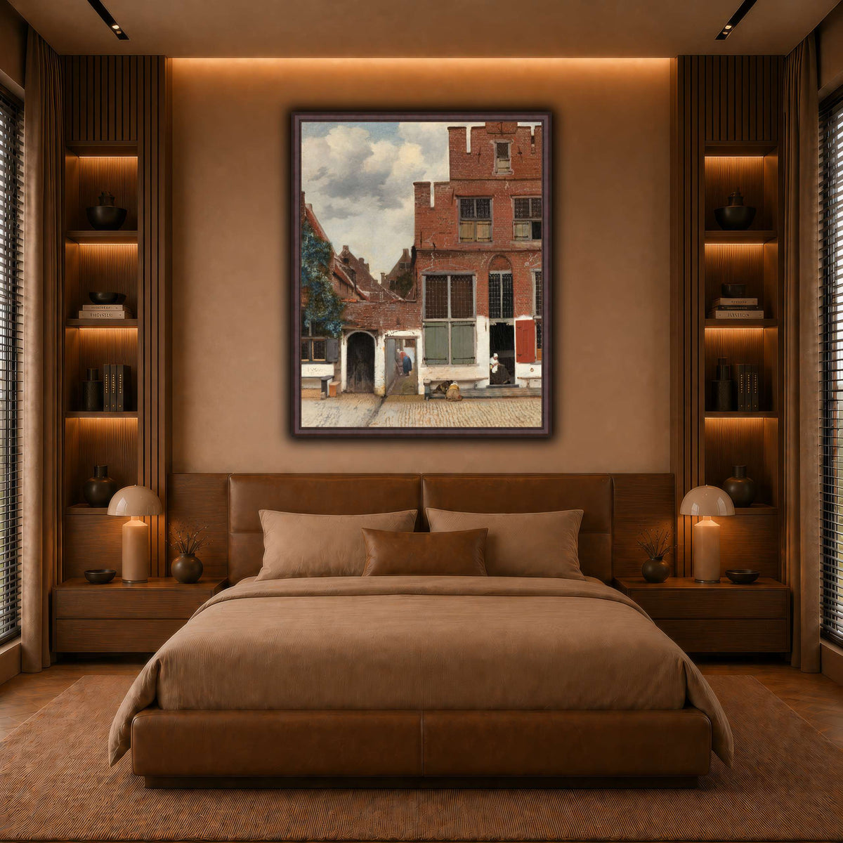 Johannes_Vermeer_-_Gezicht_op_huizen_in_Delft,_bekend_als__Het_straatje warm-bedroom