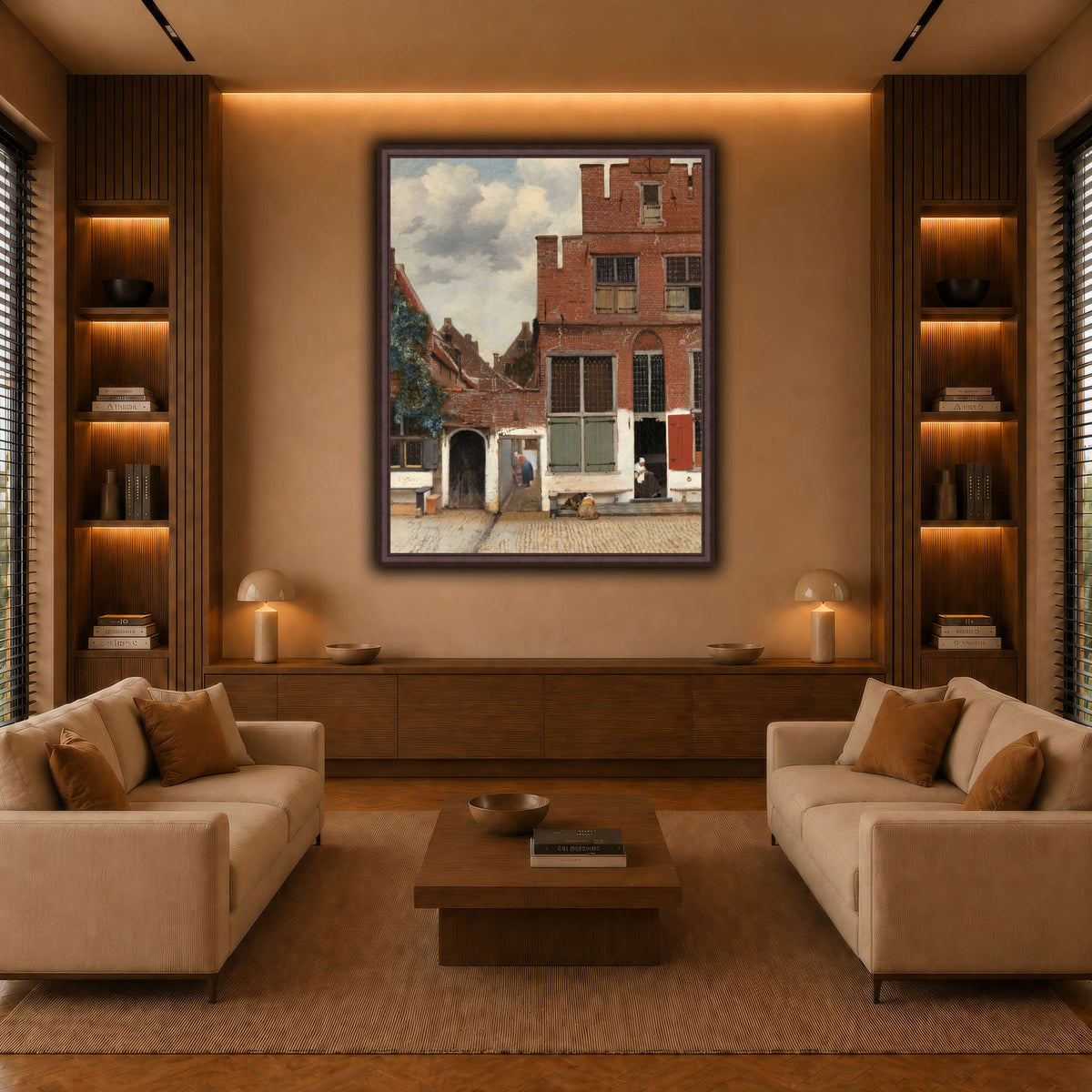 Johannes_Vermeer_-_Gezicht_op_huizen_in_Delft,_bekend_als__Het_straatje warm-living-room