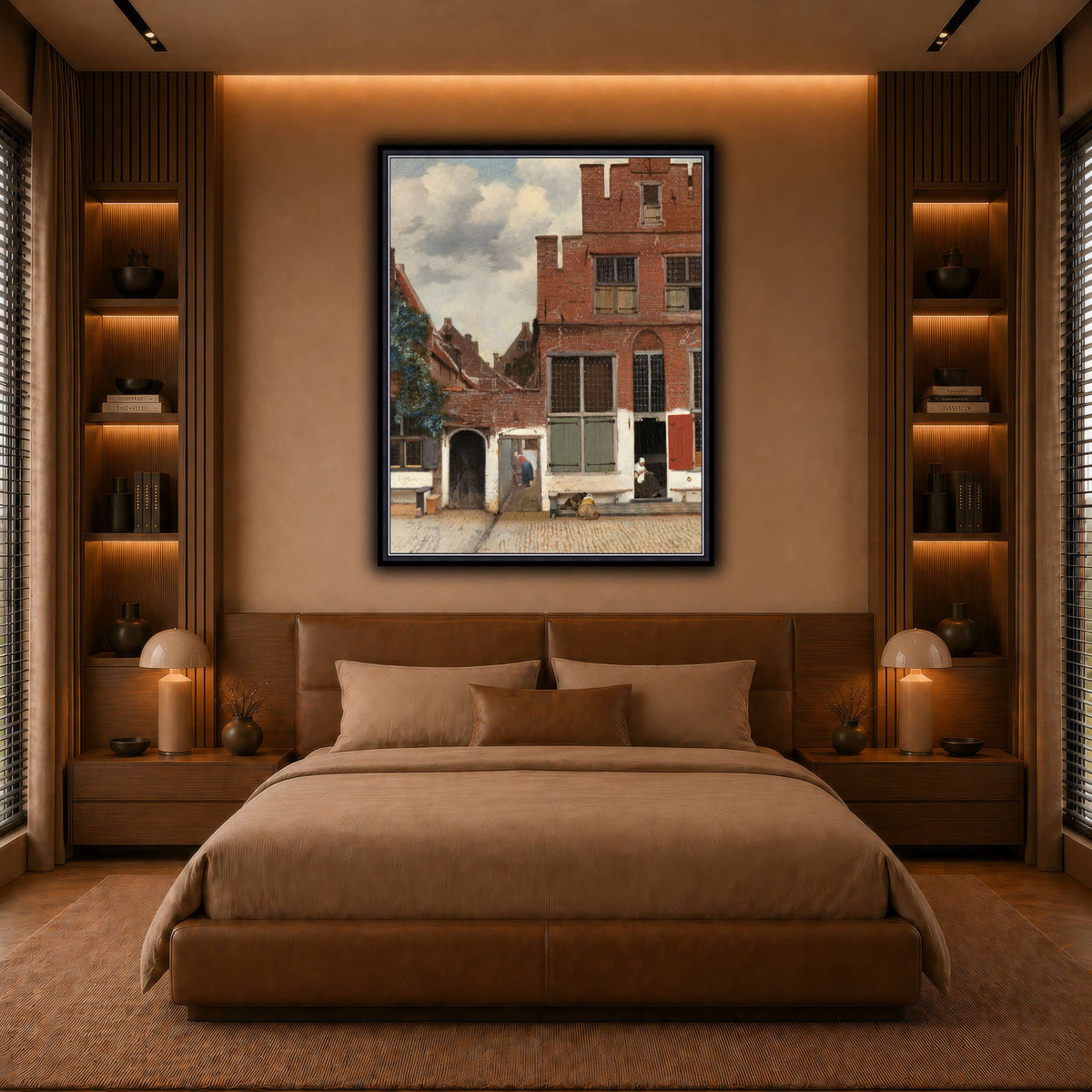 Johannes_Vermeer_-_Gezicht_op_huizen_in_Delft,_bekend_als__Het_straatje warm-bedroom