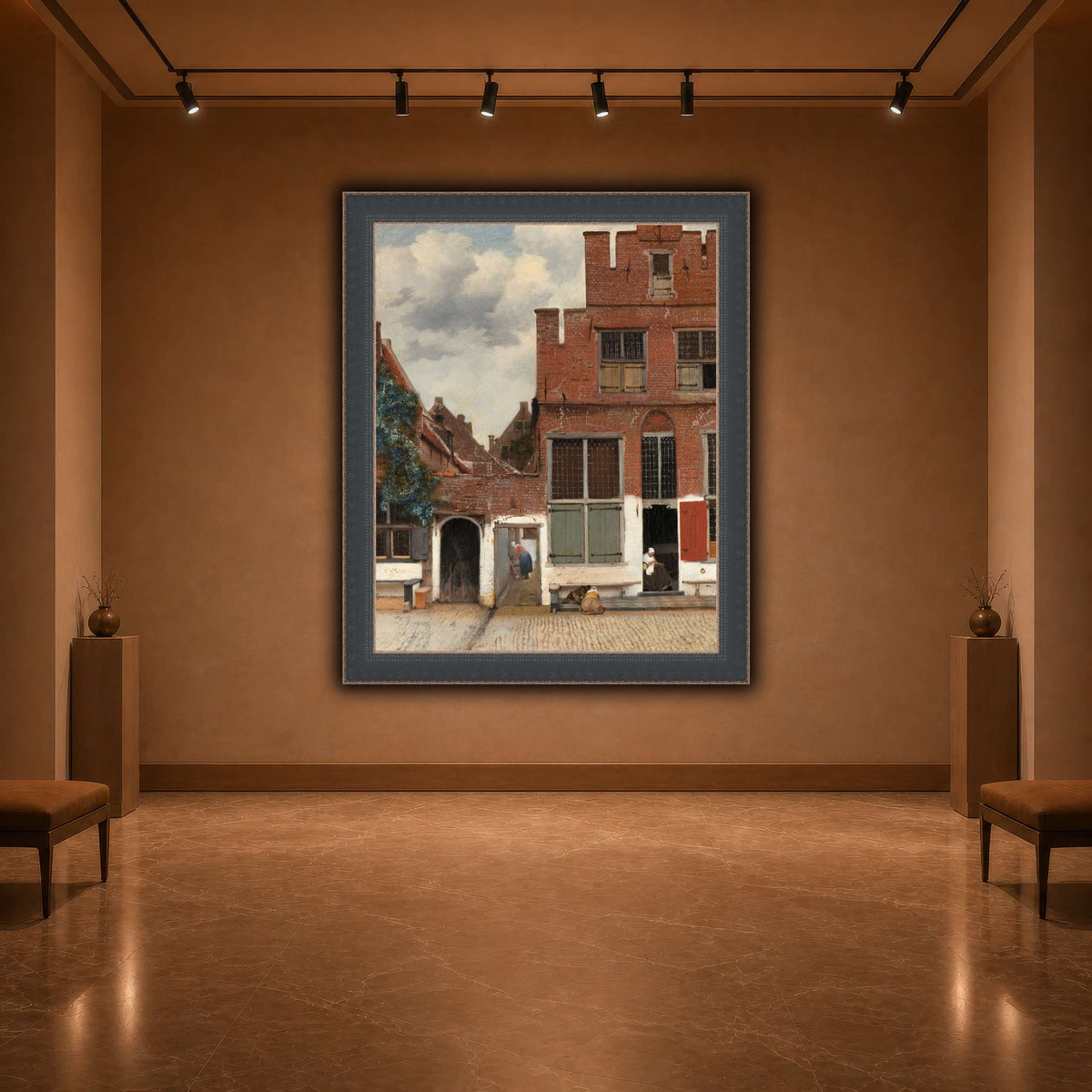 Johannes_Vermeer_-_Gezicht_op_huizen_in_Delft,_bekend_als__Het_straatje warm-agallery