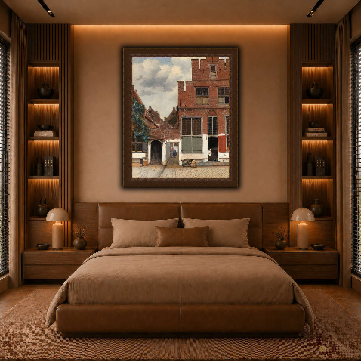 Johannes_Vermeer_-_Gezicht_op_huizen_in_Delft,_bekend_als__Het_straatje warm-bedroom