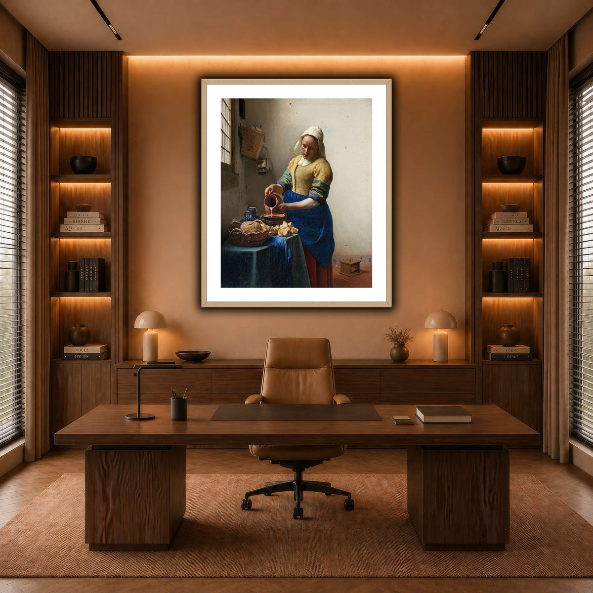 Johannes_Vermeer_-_Het_melkmeisje warm-office