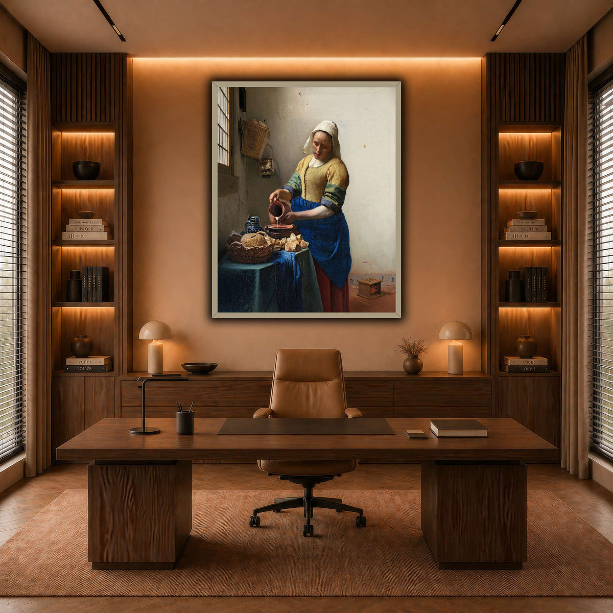 Johannes_Vermeer_-_Het_melkmeisje warm-office