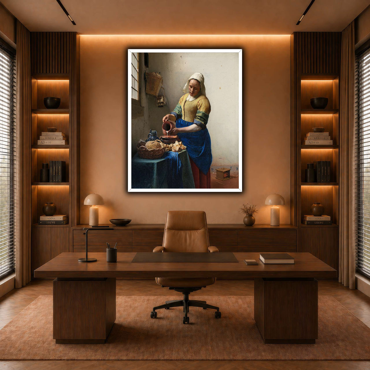 Johannes_Vermeer_-_Het_melkmeisje warm-office