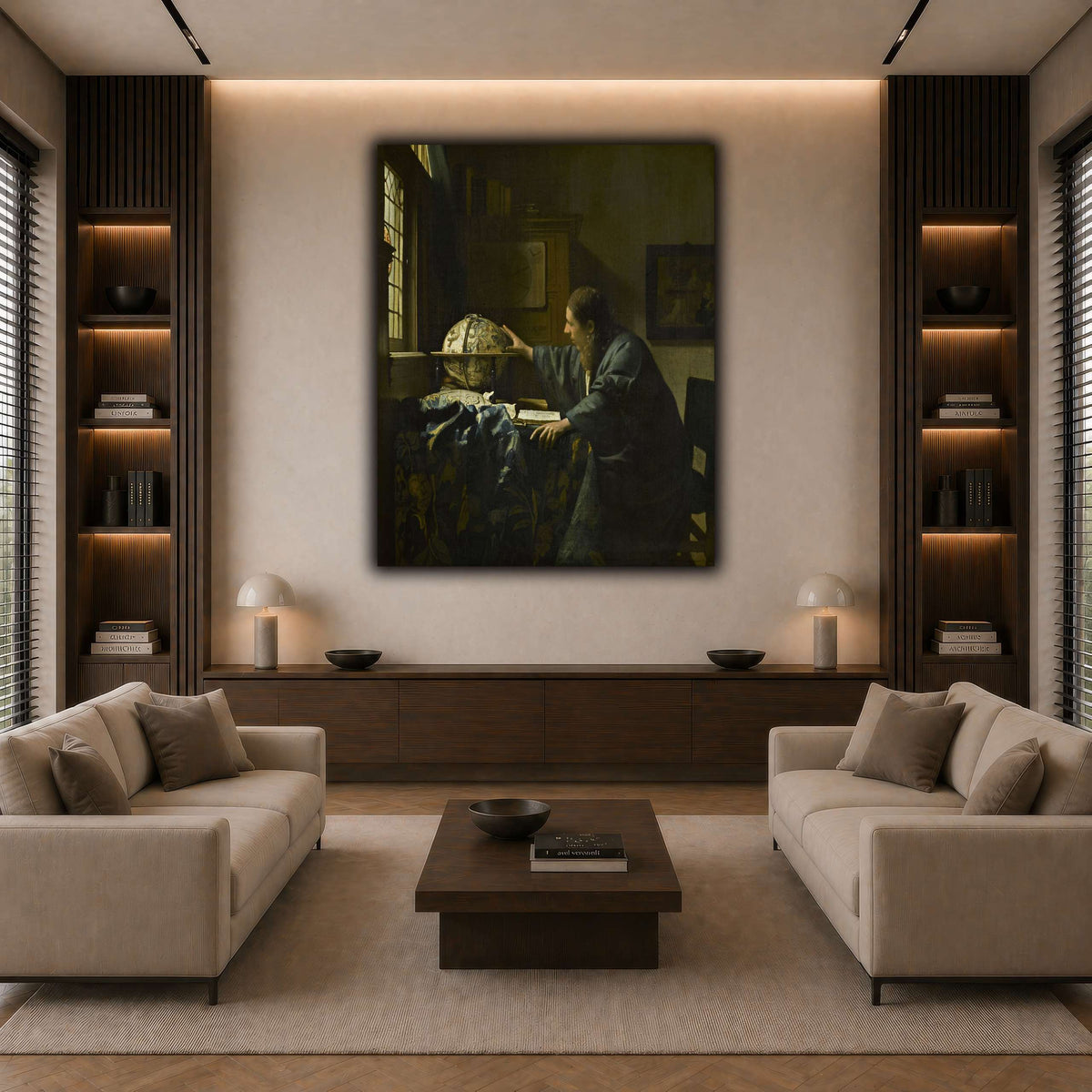 Johannes_Vermeer_-_The_Astronomer_-_1668 dark neutral-living room