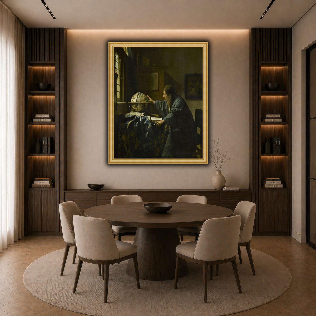 Johannes_Vermeer_-_The_Astronomer_-_1668 dark neutral-dining room