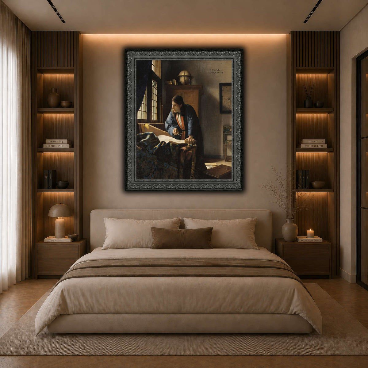 Johannes_Vermeer_-_The_Geographer dark neutral-bedroom