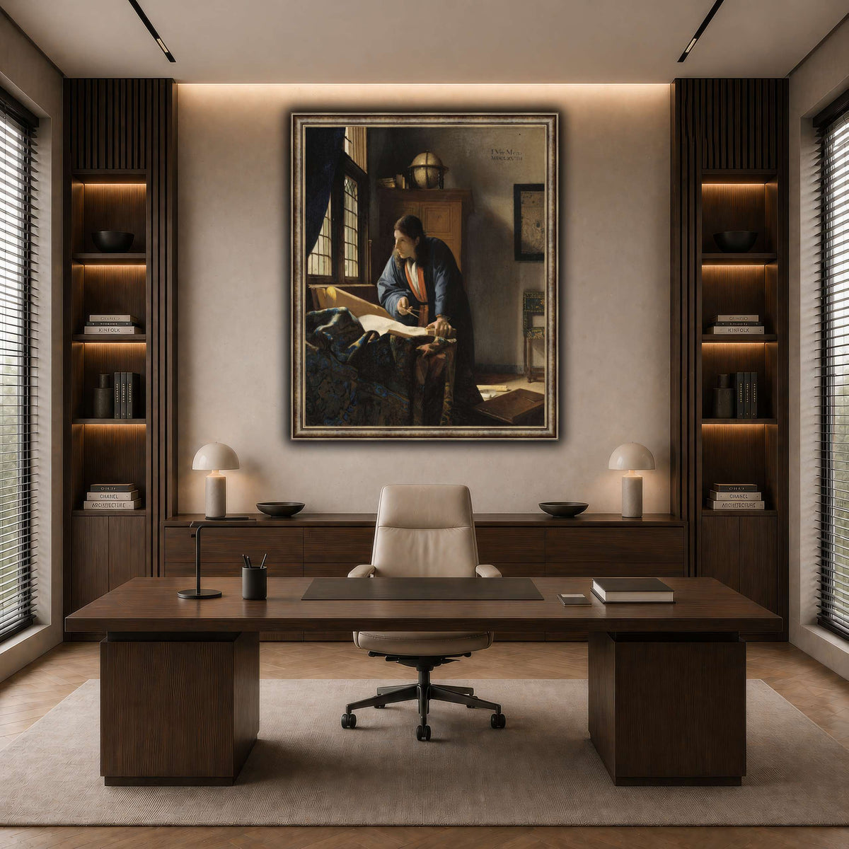 Johannes_Vermeer_-_The_Geographer dark neutral-office