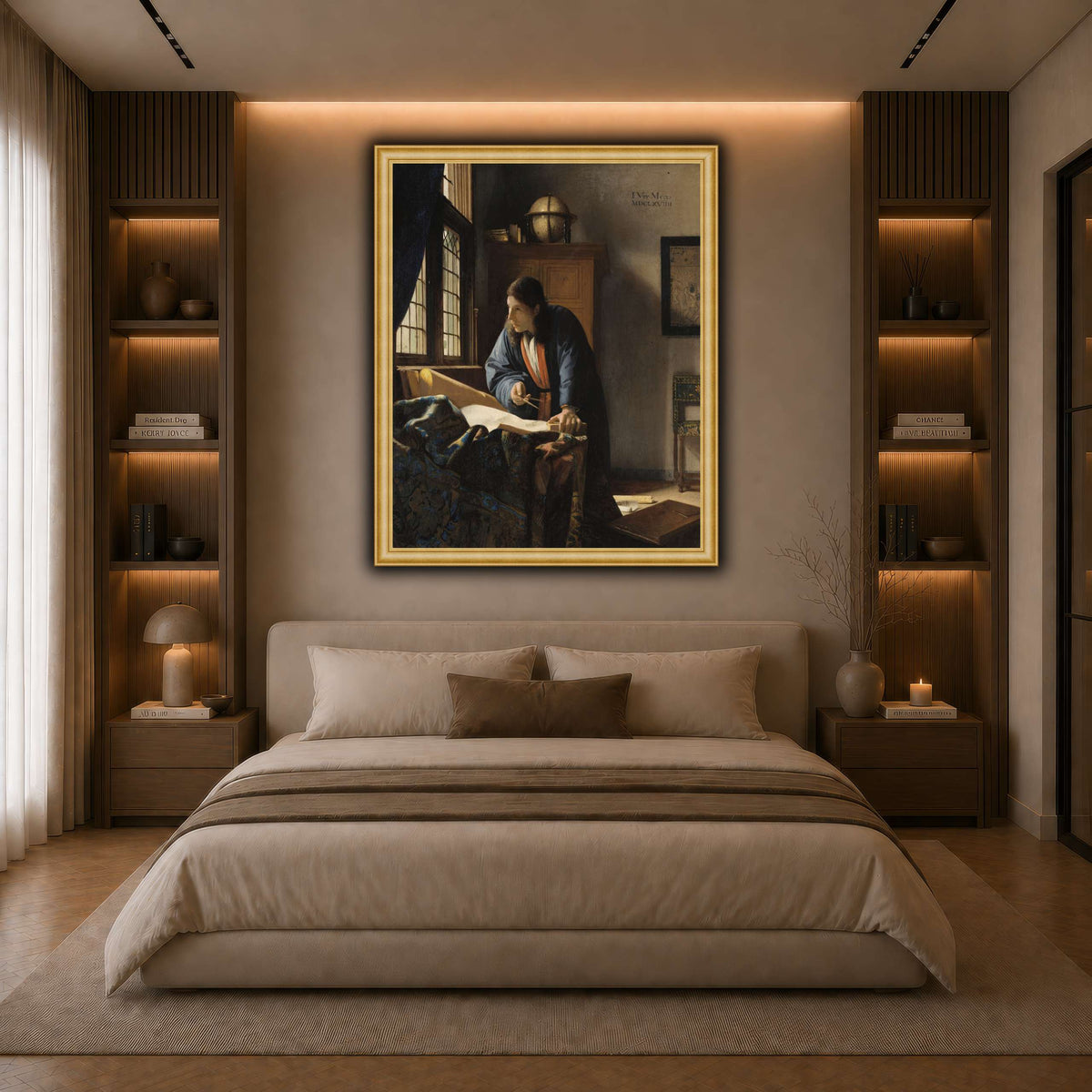 Johannes_Vermeer_-_The_Geographer dark neutral-bedroom