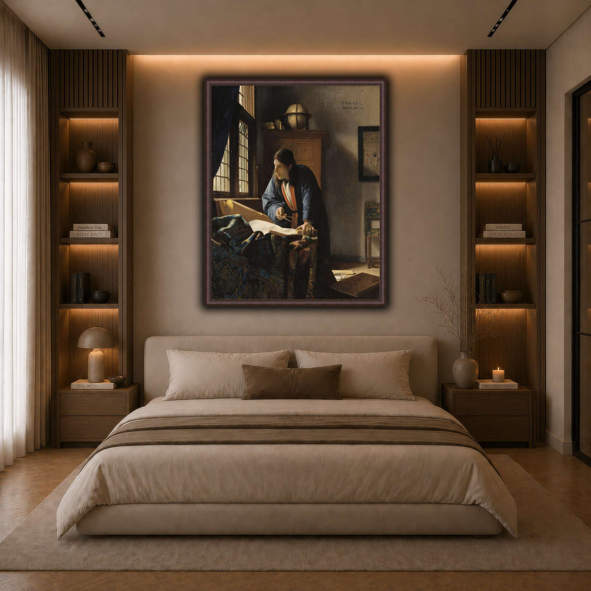 Johannes_Vermeer_-_The_Geographer dark neutral-bedroom