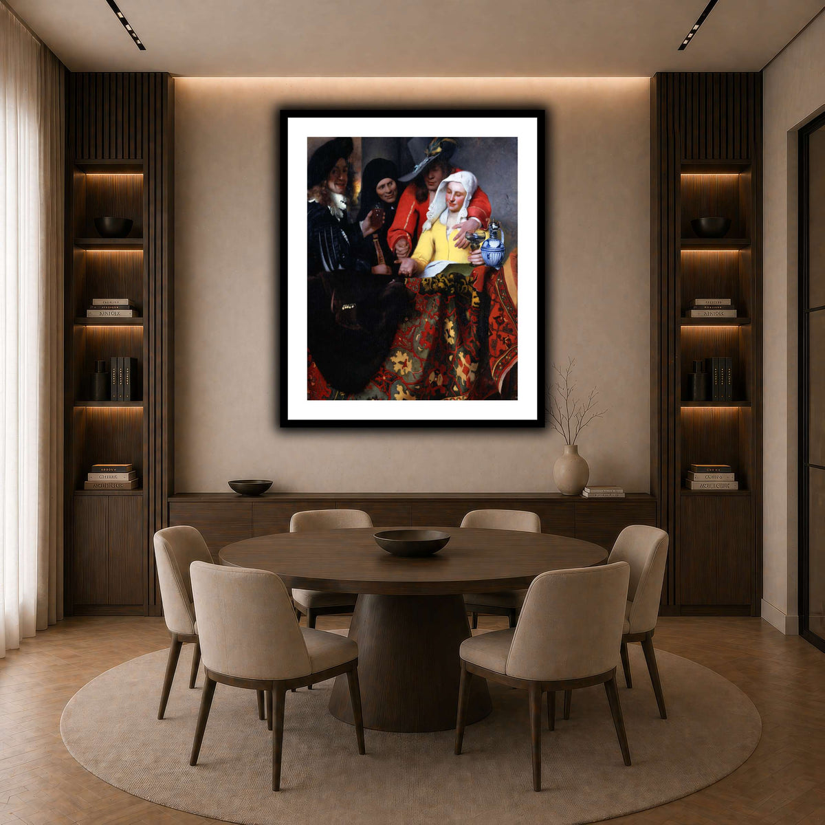Johannes_Vermeer_-_The_Procuress dark neutral-dining room