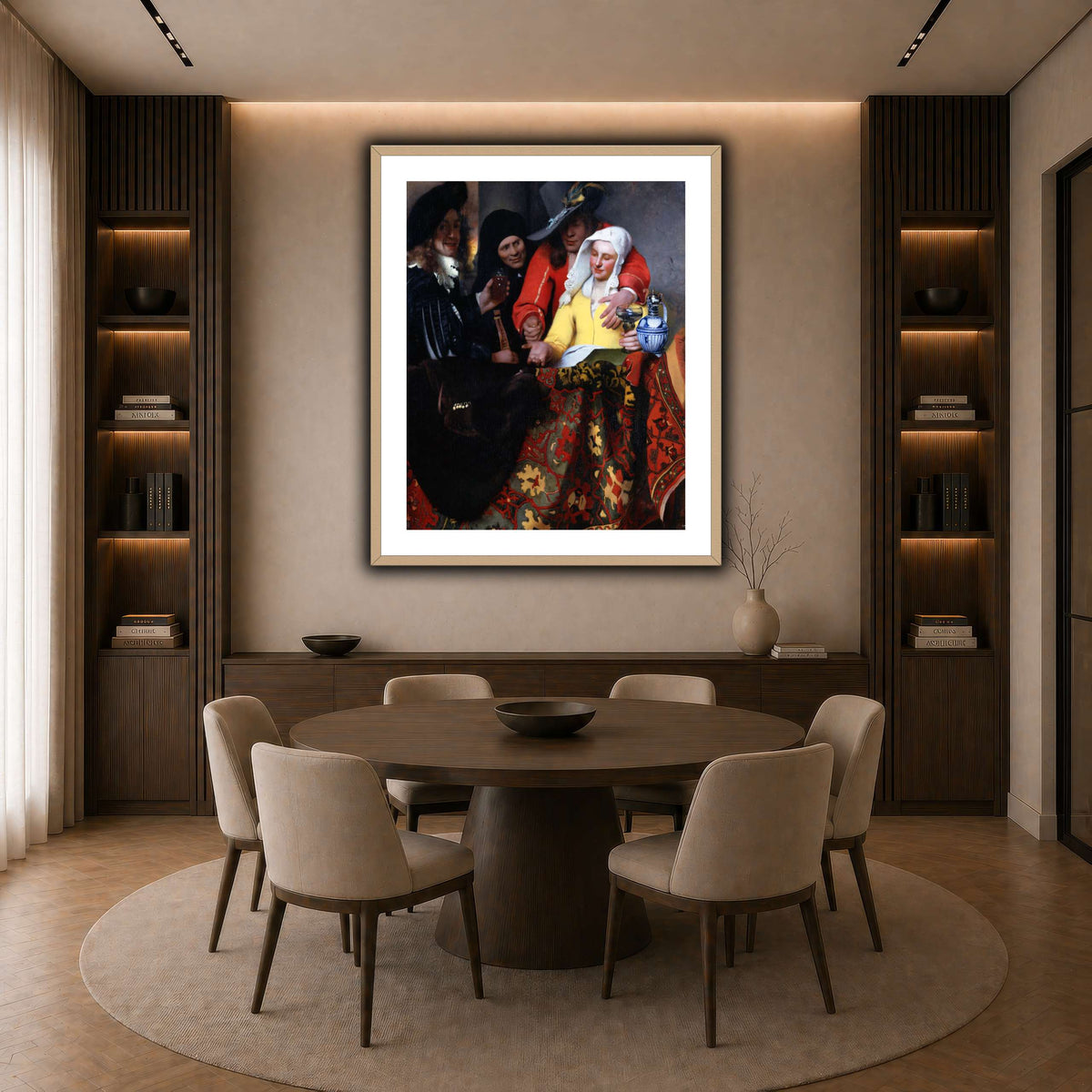 Johannes_Vermeer_-_The_Procuress dark neutral-dining room