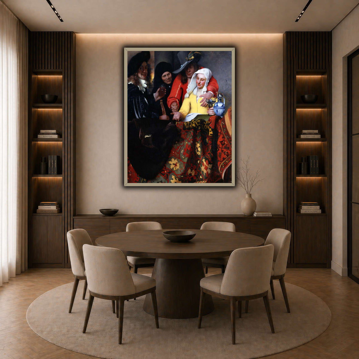 Johannes_Vermeer_-_The_Procuress dark neutral-dining room