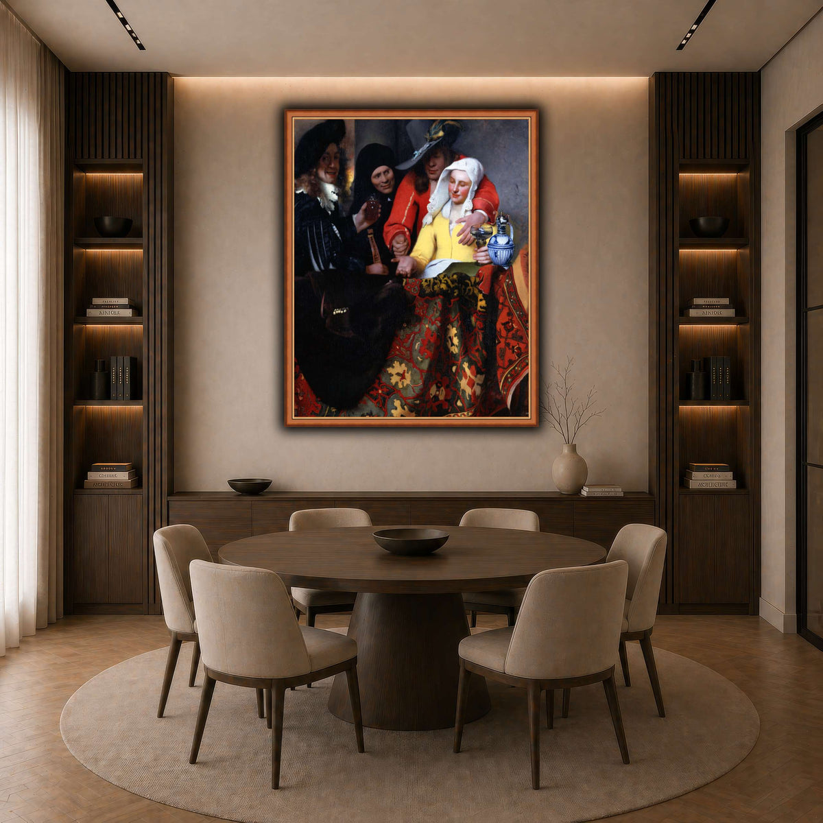 Johannes_Vermeer_-_The_Procuress dark neutral-dining room