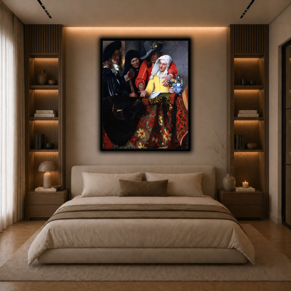 Johannes_Vermeer_-_The_Procuress dark neutral-bedroom