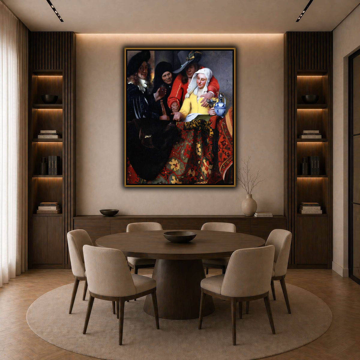 Johannes_Vermeer_-_The_Procuress dark neutral-dining room