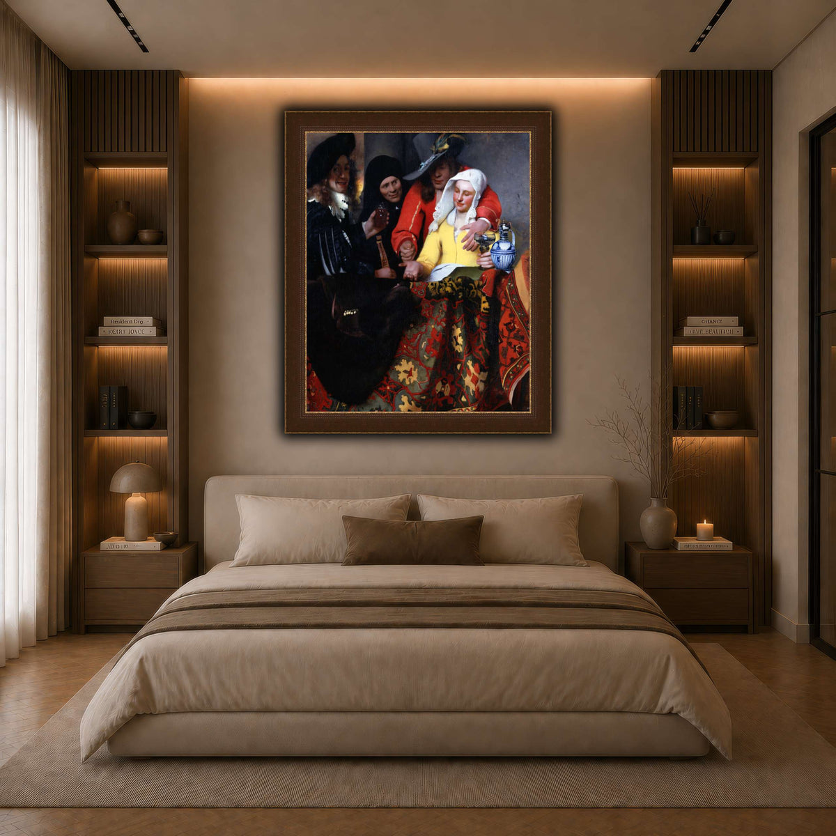 Johannes_Vermeer_-_The_Procuress dark neutral-bedroom